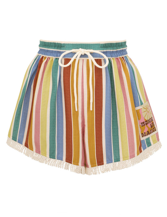 Everley Relaxed Short Multi Stripe - Shorts