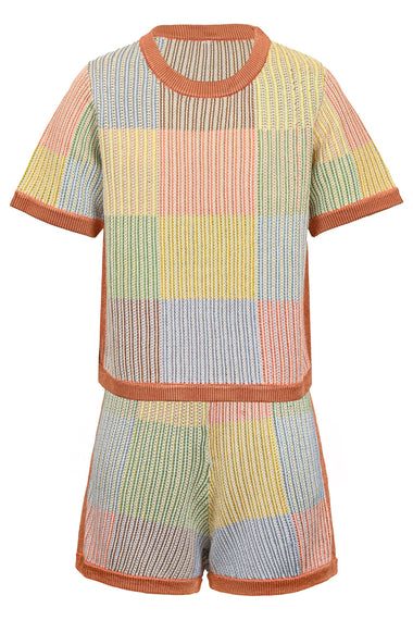 Everley Patchwork Knit Set