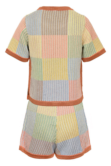 Everley Patchwork Knit Set