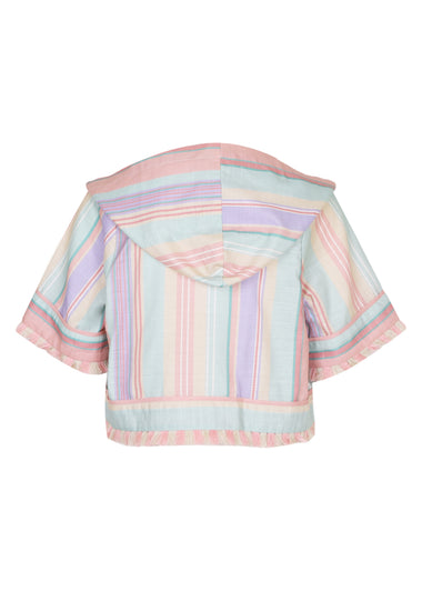 Cascadian Kids Hooded Top Multi Stripe Color