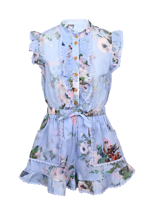 Everley Kids Frill Playsuit - Playsuit