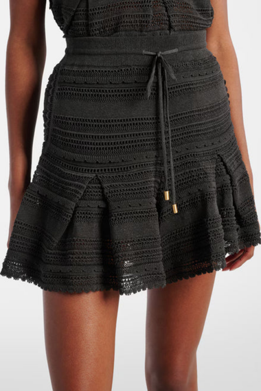 Lucky Lace Knit Short  Black