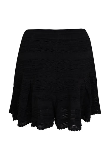 Lucky Lace Knit Short  Black