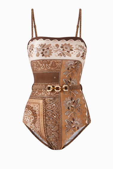 Lucky Bandeau One Piece Chocolate Bandana