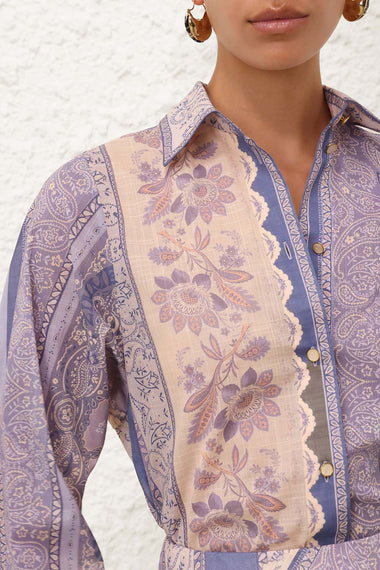 Lucky Relaxed Shirt Blue Bandana
