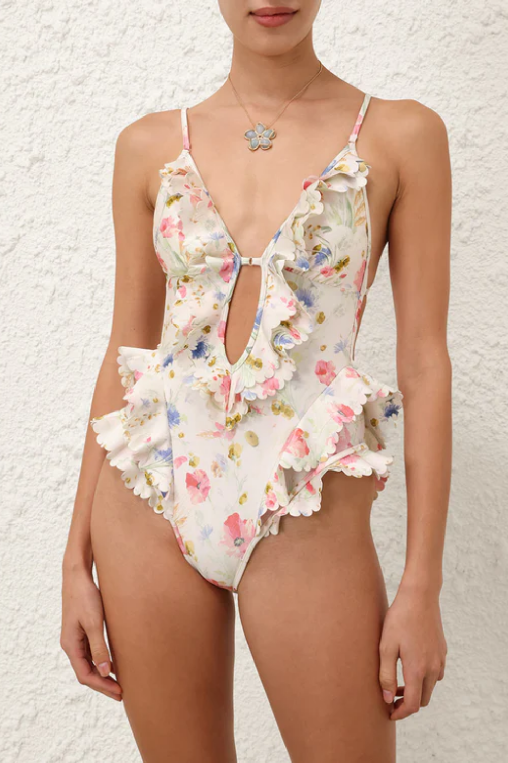 Load image into Gallery viewer, Lucky Waterfall Frill One Piece
