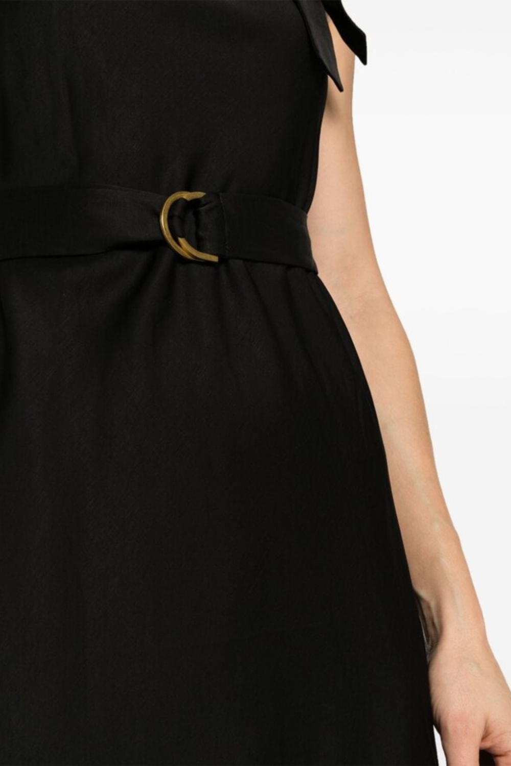 Load image into Gallery viewer, Neck Tie Halter Bias Dress Black
