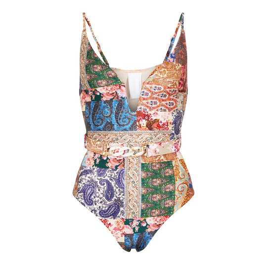 Devi Plunge Wire One Piece Patch Paisley