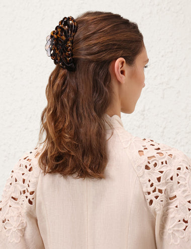 Palm Clasp Havana - Hair Accessories
