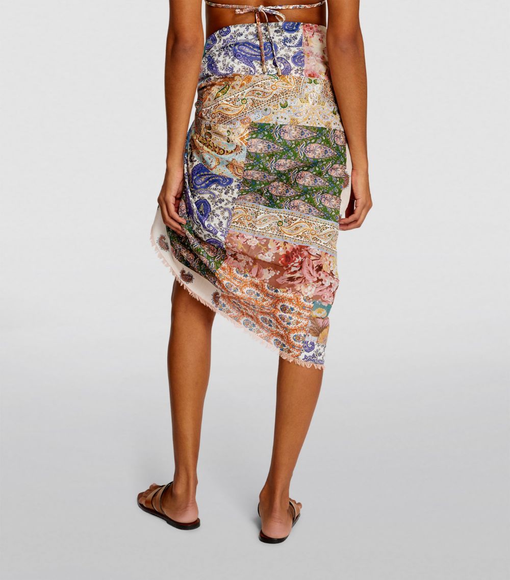 Fringe Cotton Pareo Patch Paisley