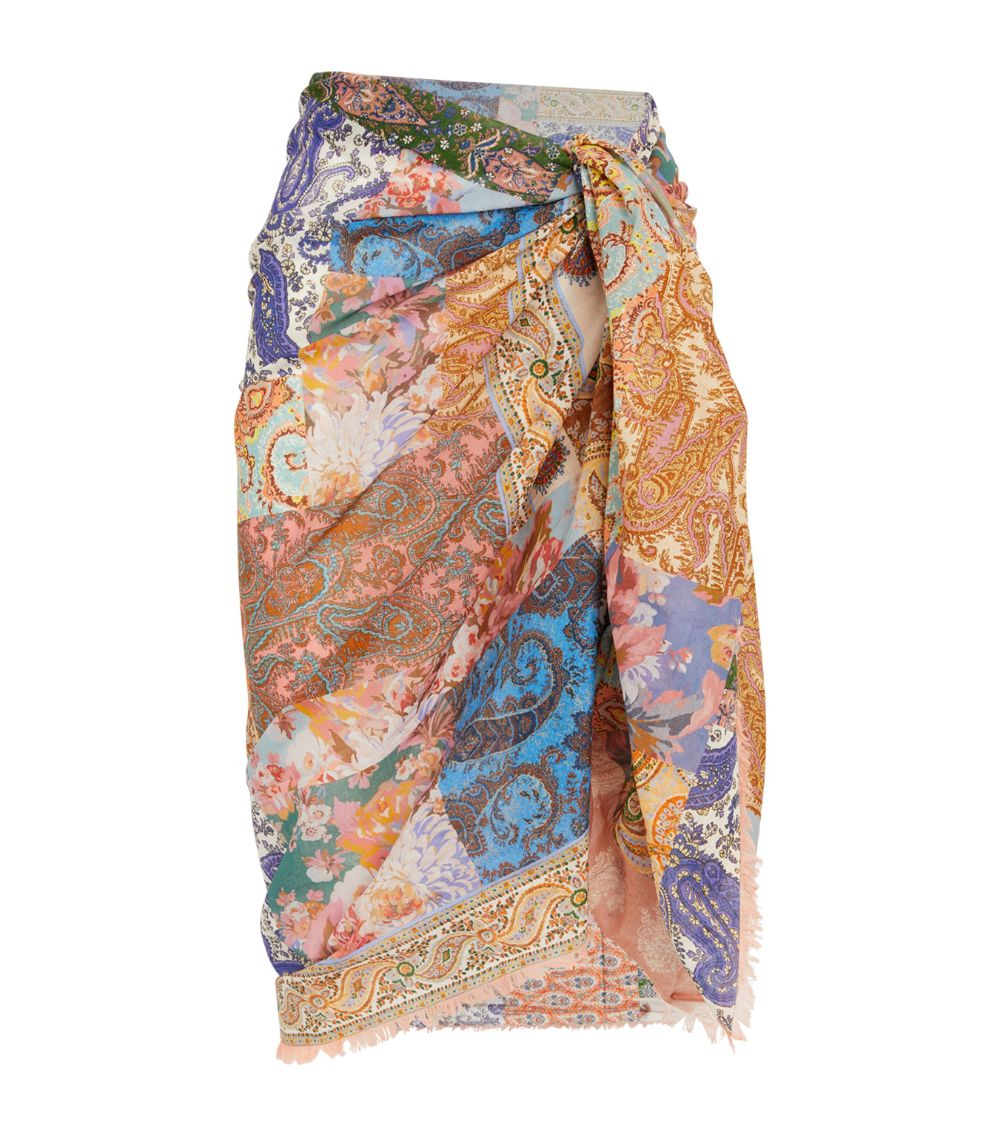 Fringe Cotton Pareo Patch Paisley