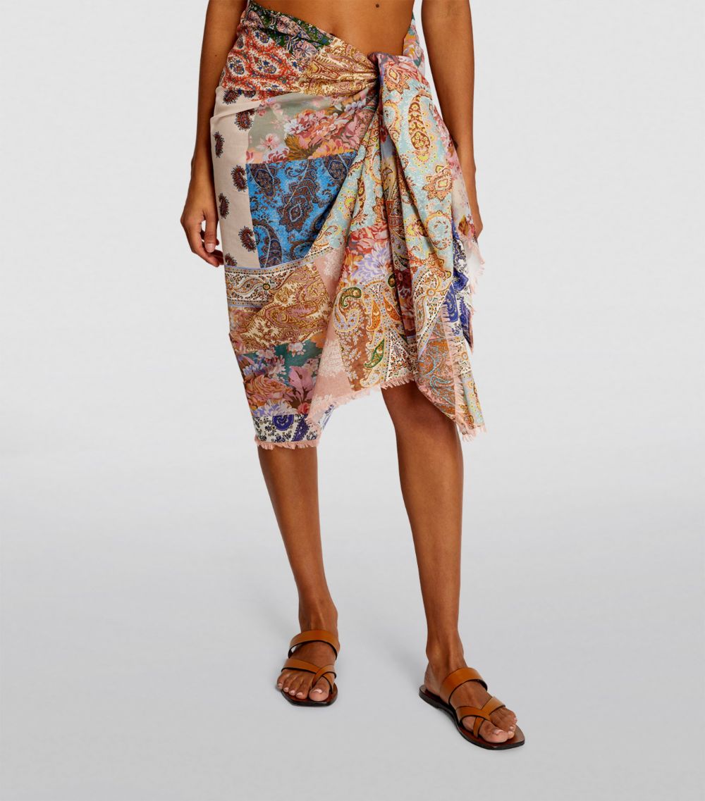 Fringe Cotton Pareo Patch Paisley