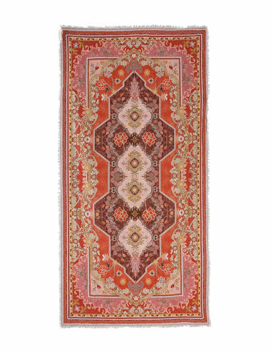 Printed Cotton Pareo Rust Multi - Sarong