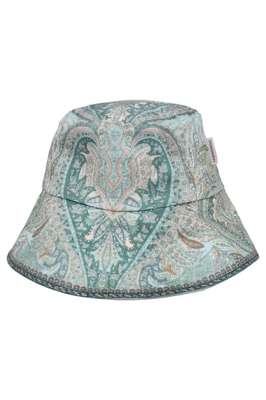 Printed Long Brim Hat Bucket Hat
