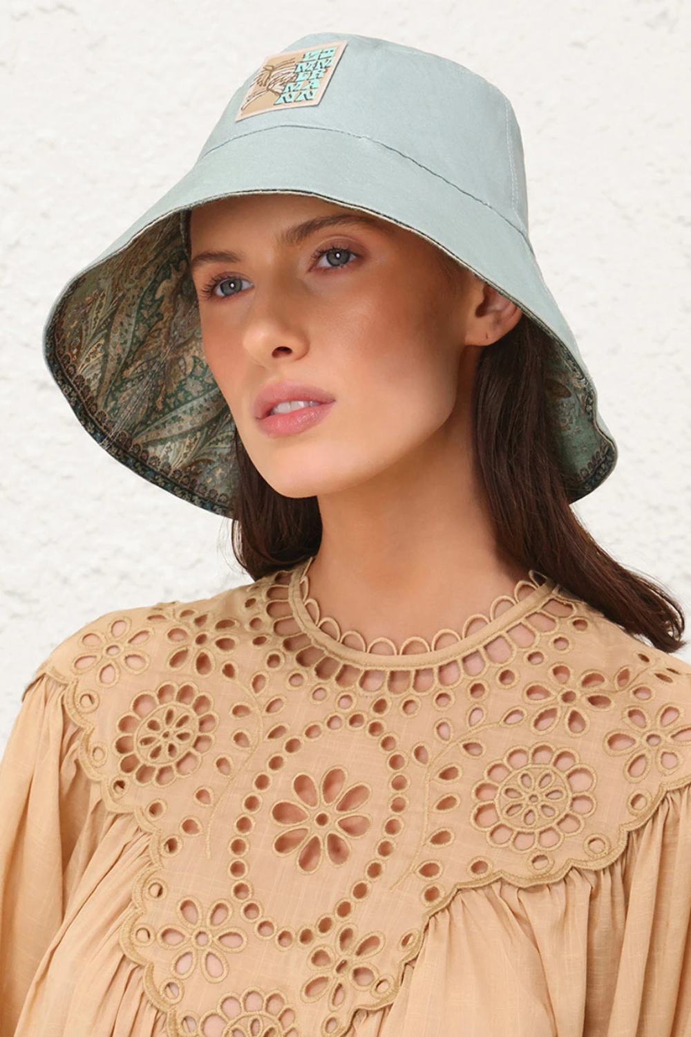 Load image into Gallery viewer, Printed Long Brim Hat Bucket Hat
