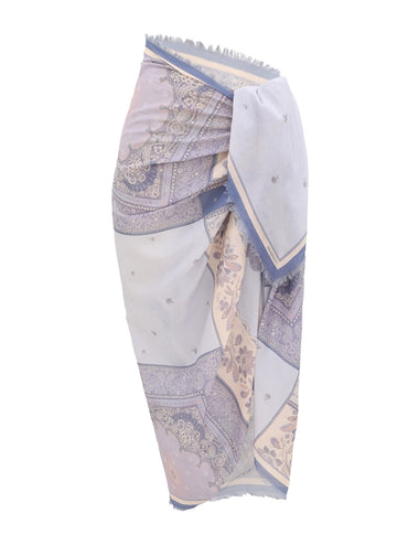 Printed Pareo Blue Bandana