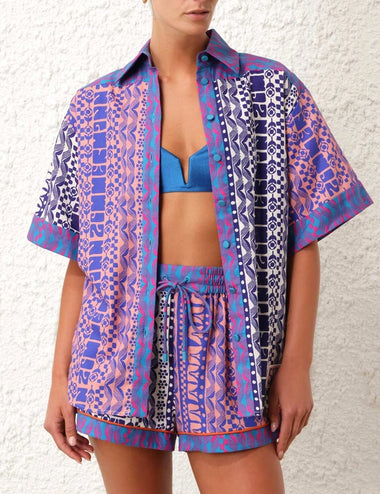 Acadian Spliced Shirt - Top