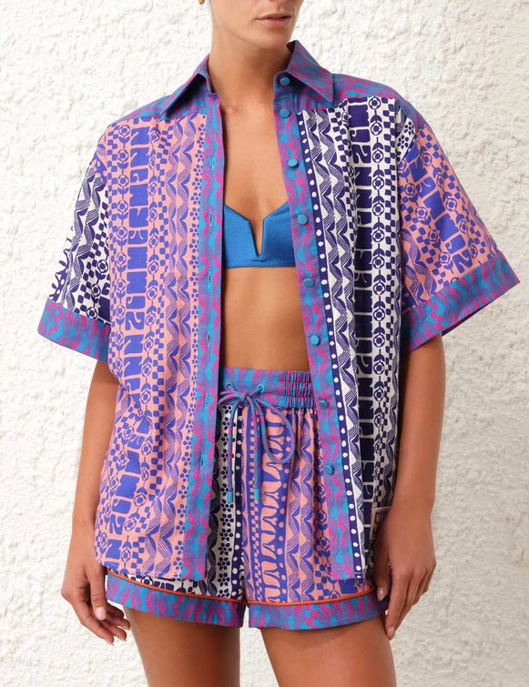 Load image into Gallery viewer, Acadian Spliced Shirt - Top
