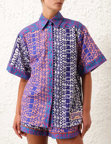 Acadian Spliced Shirt - Top