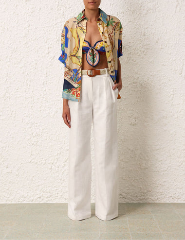 Alight Short Sleeve Shirt Nautical Map - Top