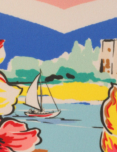 Alight Draw Waist Short Nautical Map - Shorts