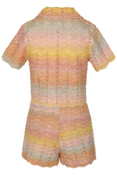 Tallow Kids Chevron Knit Top and Shorts