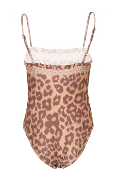 Tan Leopard Bandeau