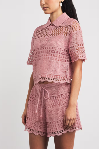 Wanderlust Sun Crochet Shirt