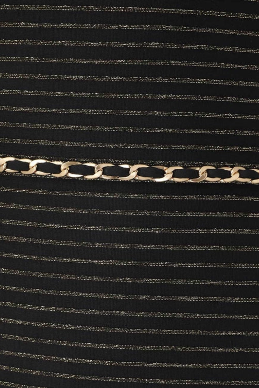 Load image into Gallery viewer, Waverly Bandeau Chain One Piece Black/Gold
