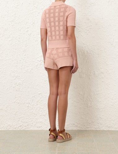 Waverly Drawcord Shorts Dusty Pink - Shorts