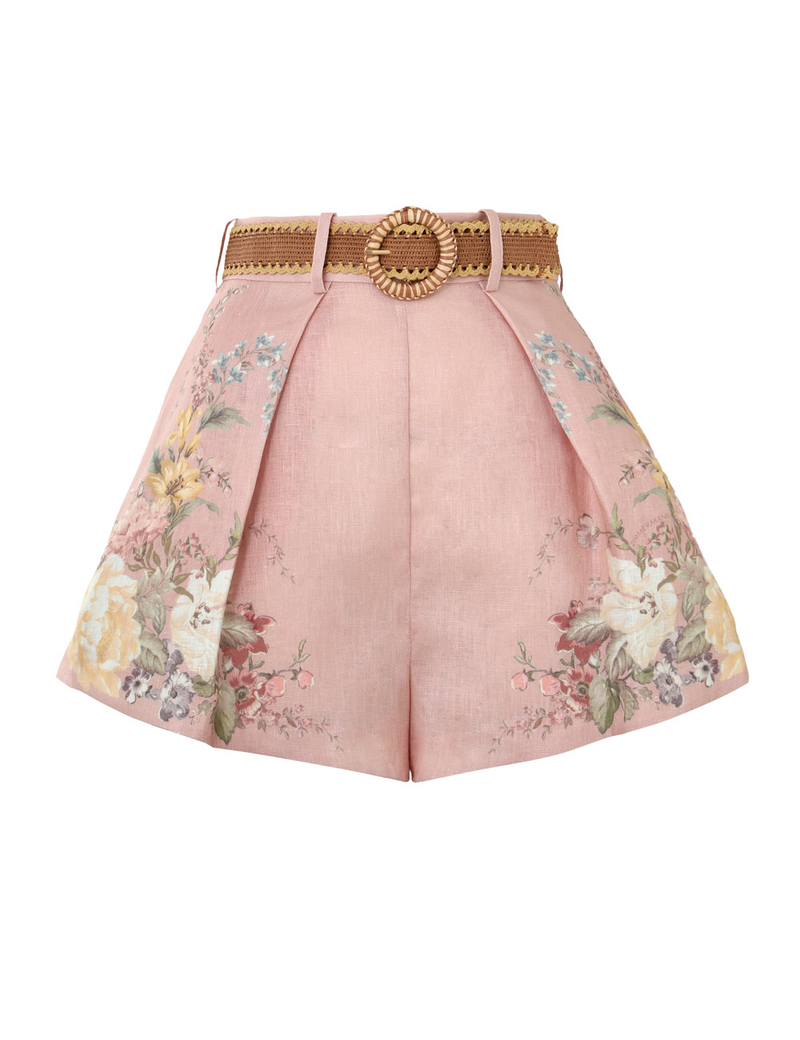 Waverly Tuck Short Pink Floral