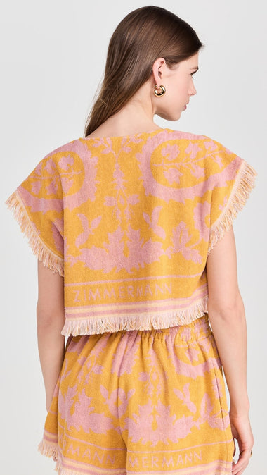 Wylie Towelling Crop Top - Top
