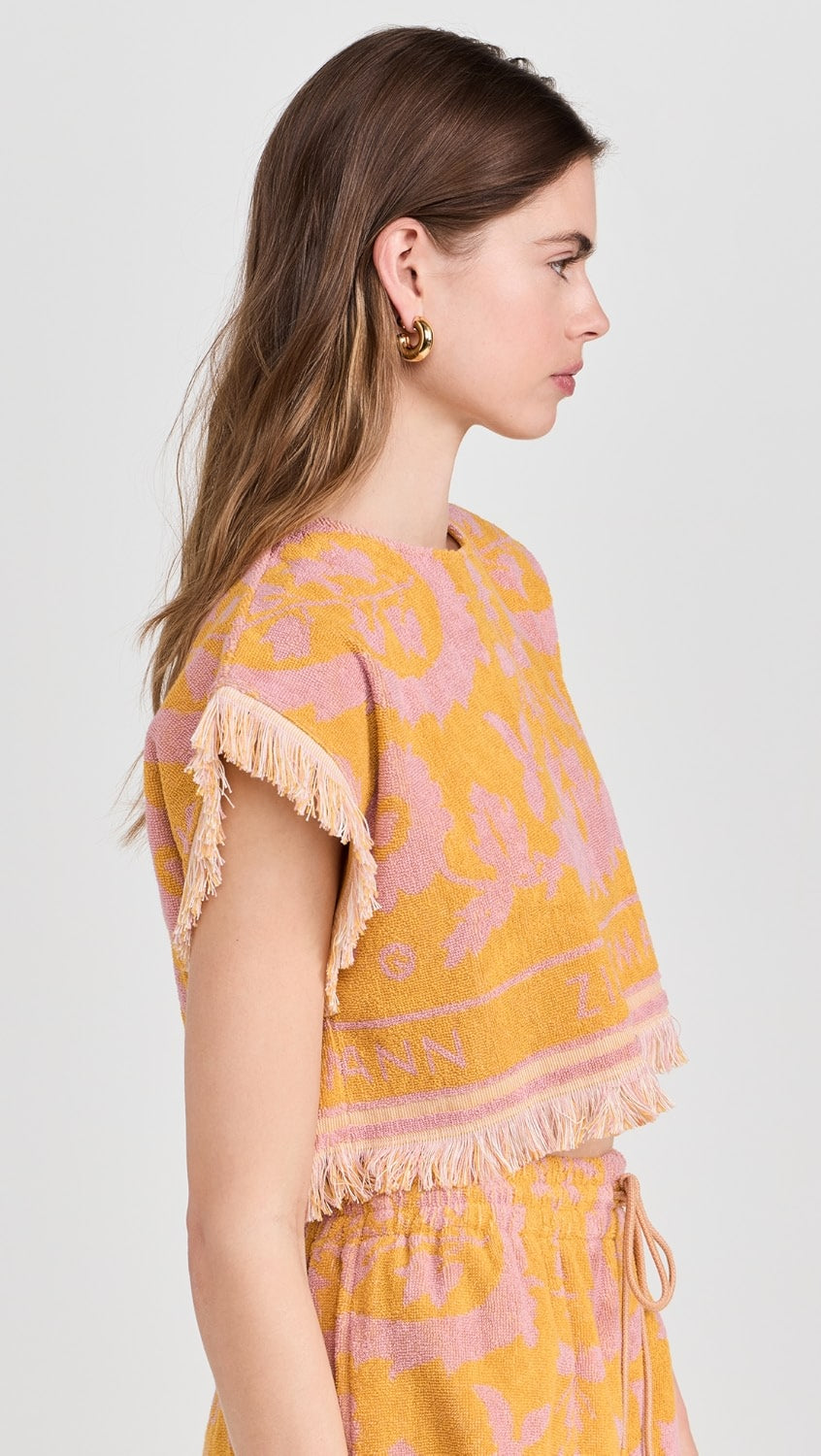 Load image into Gallery viewer, Wylie Towelling Crop Top - Top
