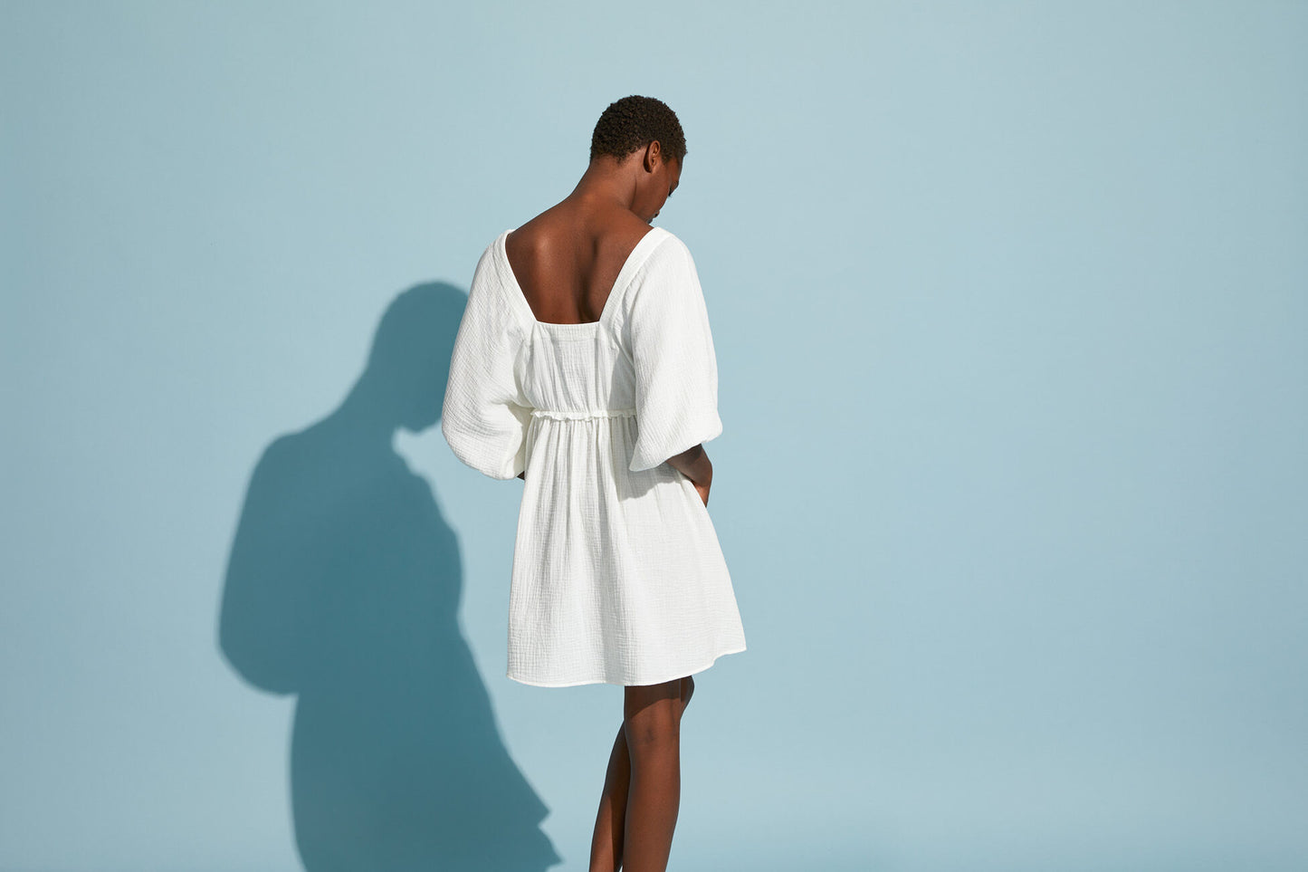 Load image into Gallery viewer, Eris Short Dress Blanc
