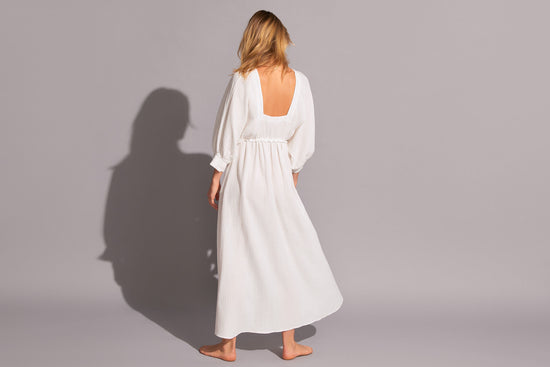 Load image into Gallery viewer, Selene Long Dress Blanc
