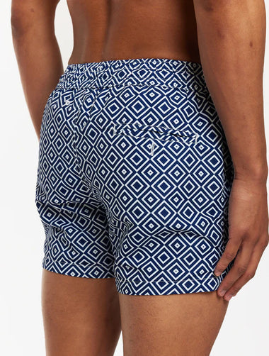 Mens Swim Shorts with Angra Print - Swim Shorts