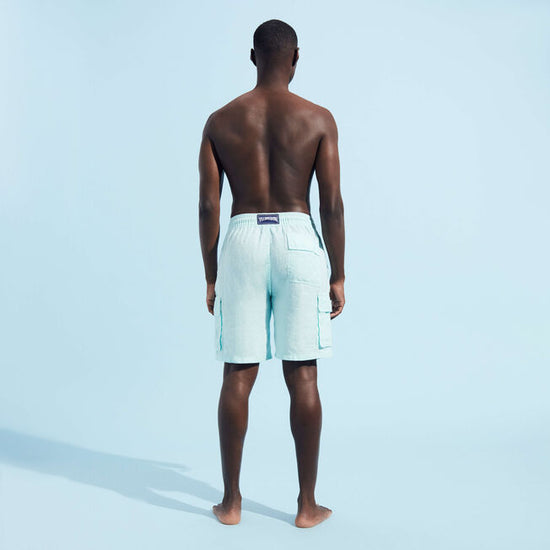Load image into Gallery viewer, Mens Light Blue Bermuda Shorts
