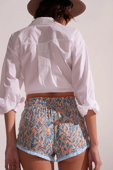 Lulu Boxer Orange Feuille - Shorts
