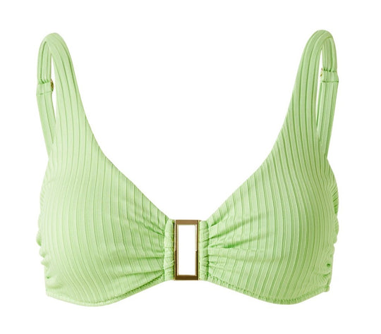 Load image into Gallery viewer, Underwire Bikini Top in Lime | Melissa Odabash Bikini Top in Lime
