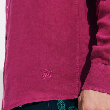 Mens Shirt with Embroidered Turtle