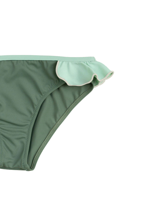 Ruffle Bikini Bottoms in Sage/Mint