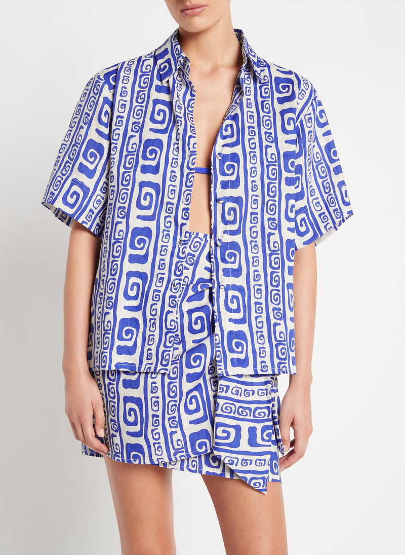 Women's Oversized Short Sleeve Shirt