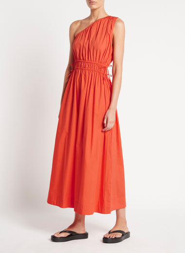 Orange Midi Dress