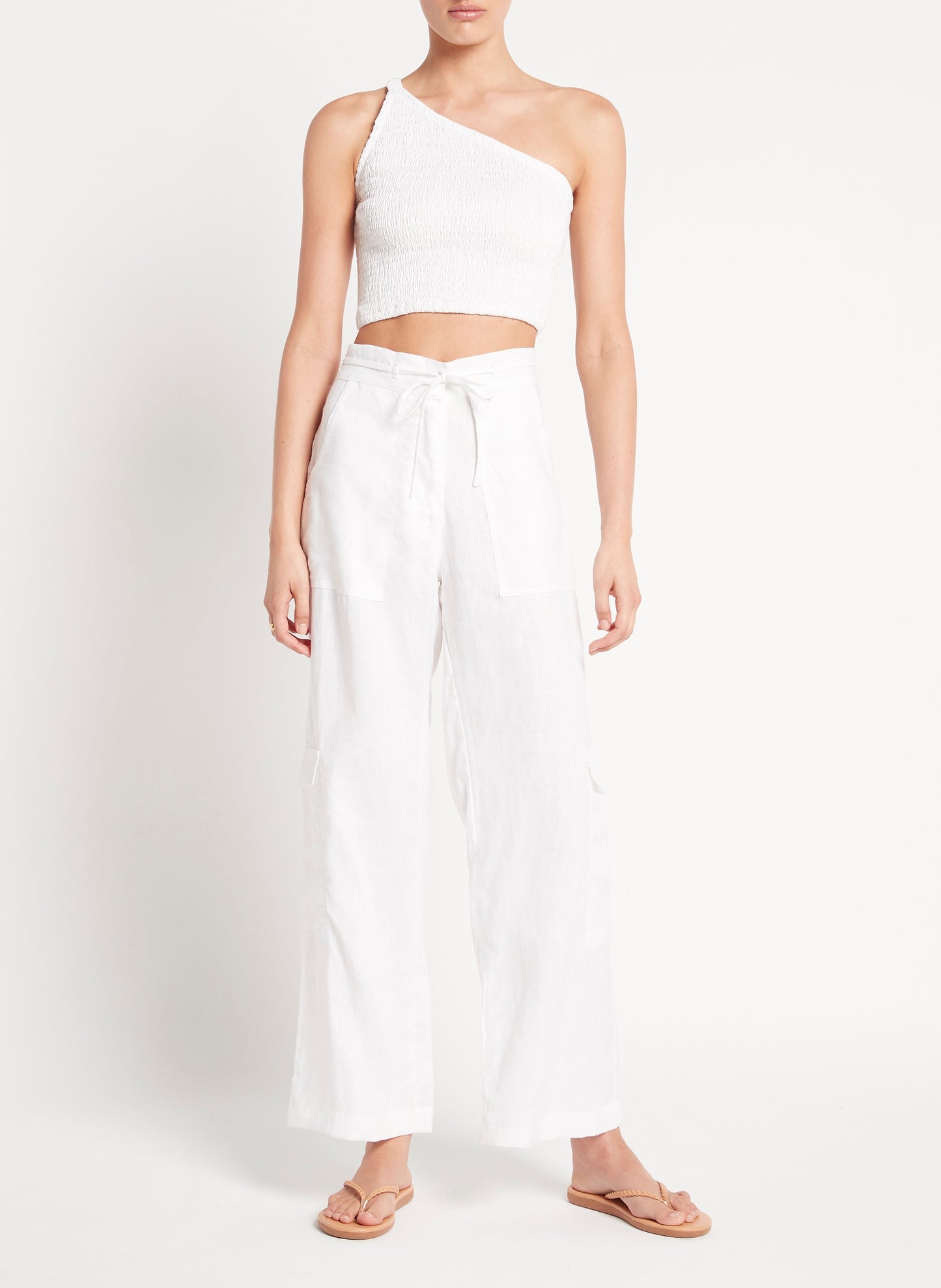 Load image into Gallery viewer, White High Waisted Pants
