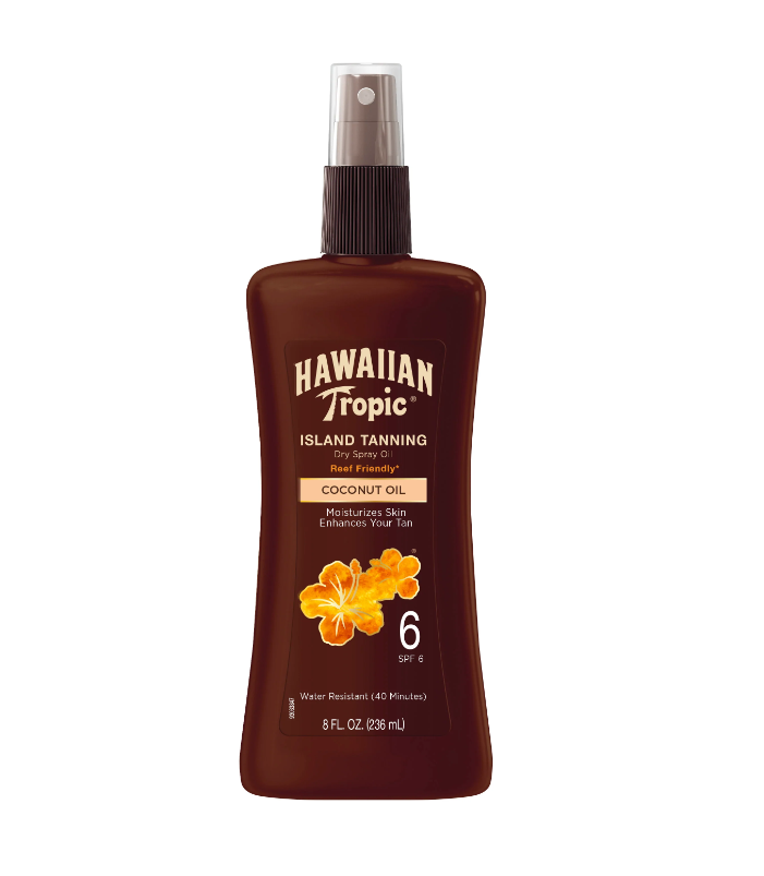 Load image into Gallery viewer, Hawaiian Tropic Tanning Oil Pump Spray SPF 6 - Tanning Oil

