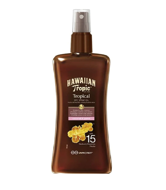 Load image into Gallery viewer, Tanning Oil Protective Coconut &amp;amp; Guava Pump Spray SPF15 200ml
