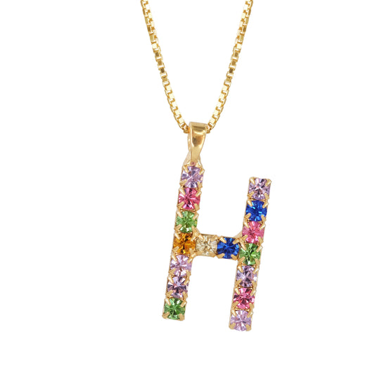 Load image into Gallery viewer, Letter Necklace H
