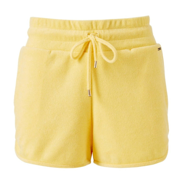 Drawstring Runner Shorts in Yellow