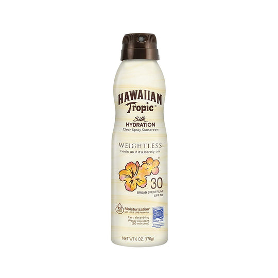 Hawaiian Tropic Silk Hydration Weightless Clear Spray Sunscreen SPF30
