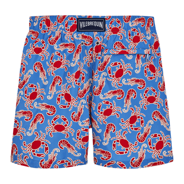Blue Swimming Trunks for Boys with Two Back Eyelets